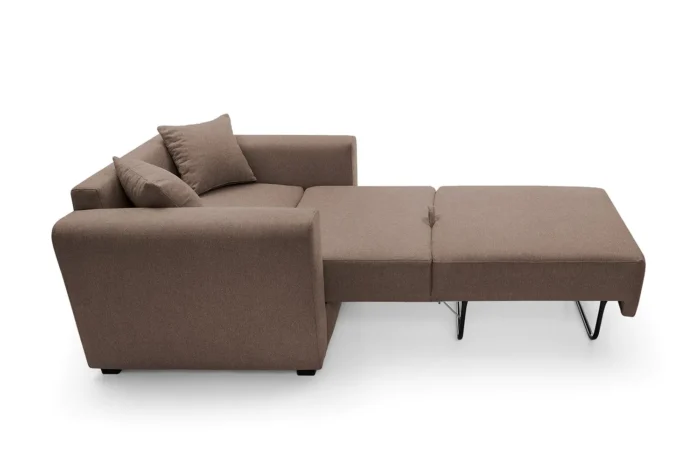 Olly Single Sofa Bed | Brown - Image 3