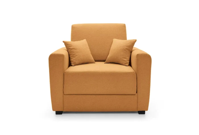 Olly Single Sofa Bed | Saffron