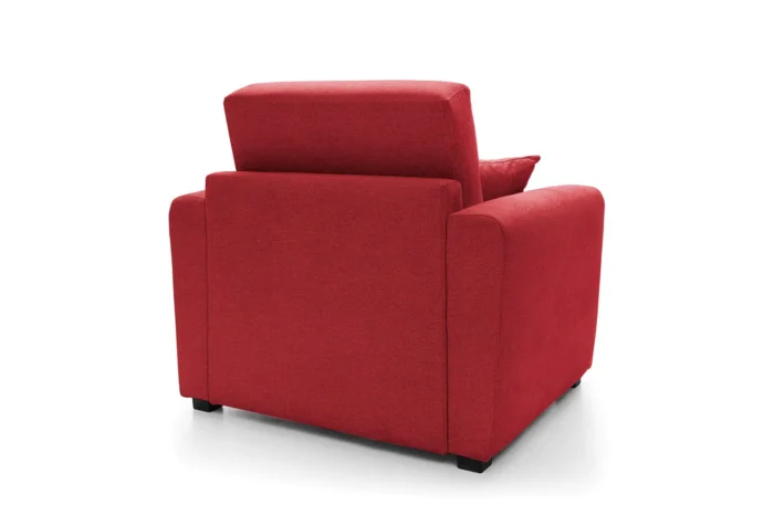 Olly Single Sofa Bed |  Red - Image 4