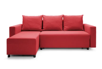 Red Oslo Corner Sofa Bed