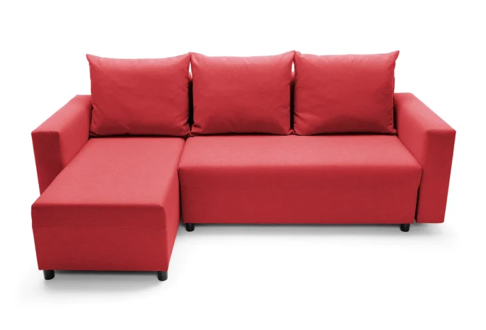 Red Oslo Corner Sofa Bed - Image 9
