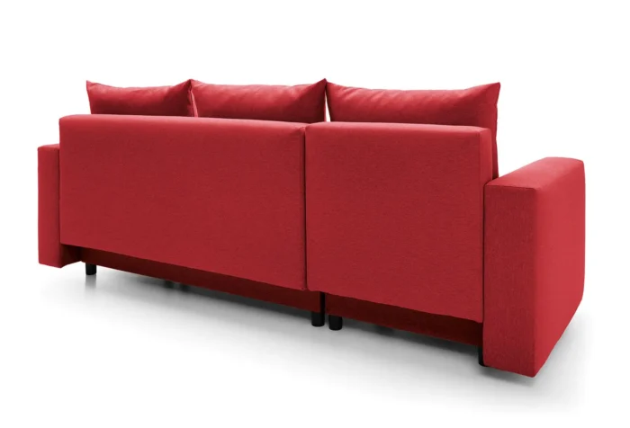 Red Oslo Corner Sofa Bed - Image 8
