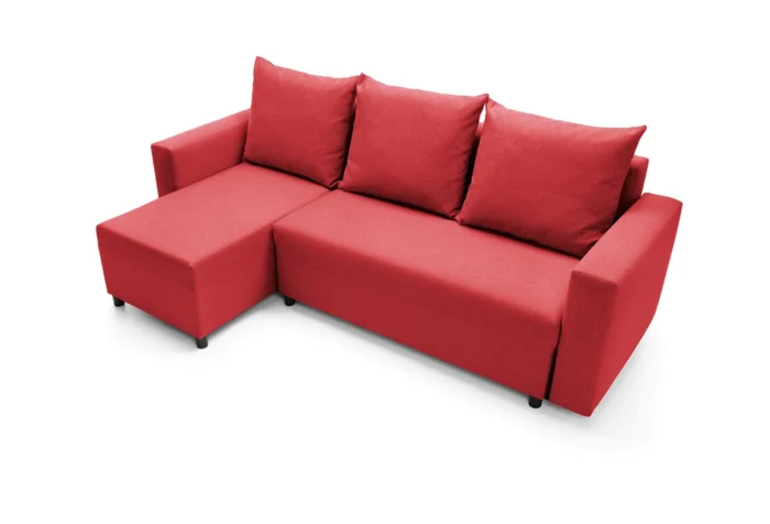 Red Oslo Corner Sofa Bed - Image 7