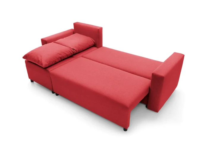 Red Oslo Corner Sofa Bed - Image 5