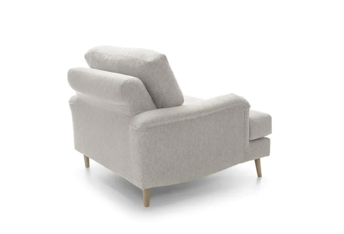 Harper Chenille Armchair |  Cream - Image 4