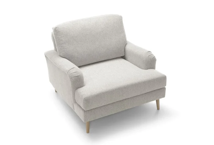 Harper Chenille Armchair |  Cream - Image 2