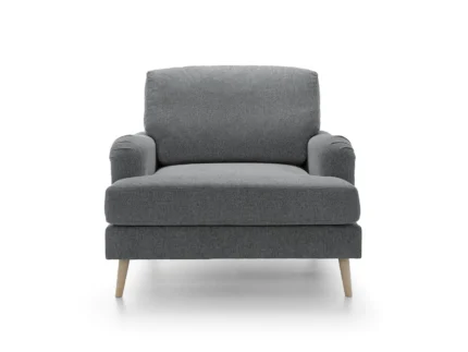 Harper Chenille Armchair | Dark Grey