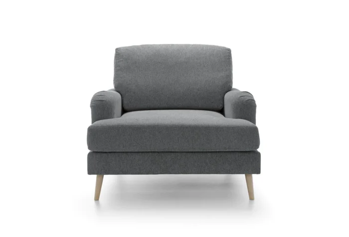 Harper Chenille Armchair | Dark Grey