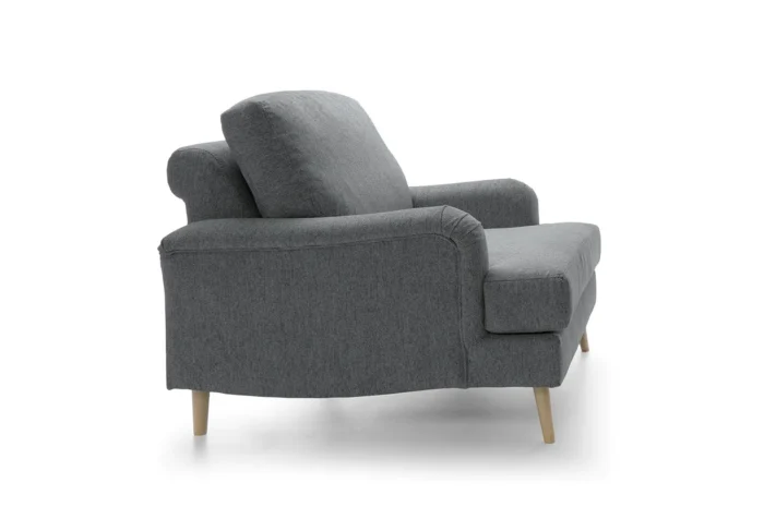Harper Chenille Armchair | Dark Grey - Image 5