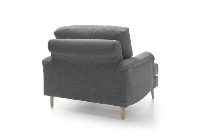 Harper Chenille Armchair | Dark Grey - Image 3