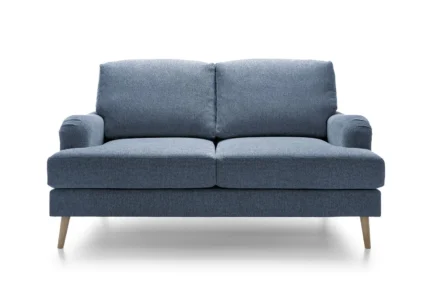 Harper Chenille 2 Seater Sofa | Dark Blue