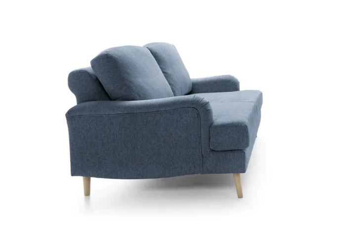 Harper Chenille 2 Seater Sofa | Dark Blue - Image 7