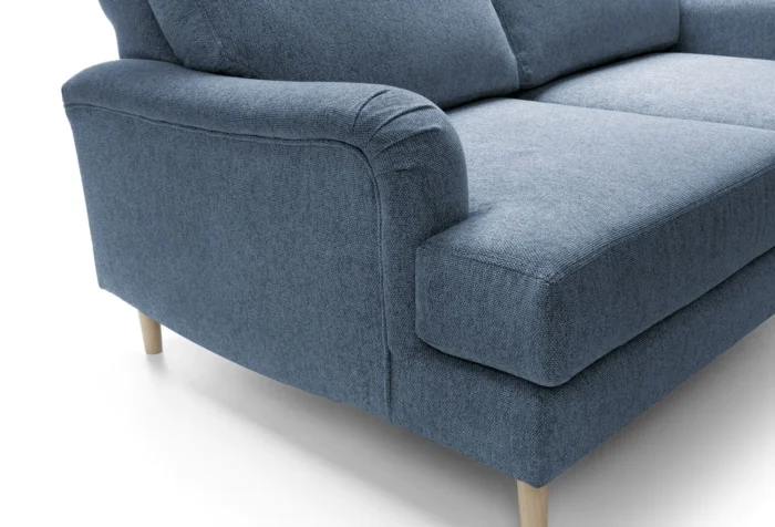 Harper Chenille 2 Seater Sofa | Dark Blue - Image 4