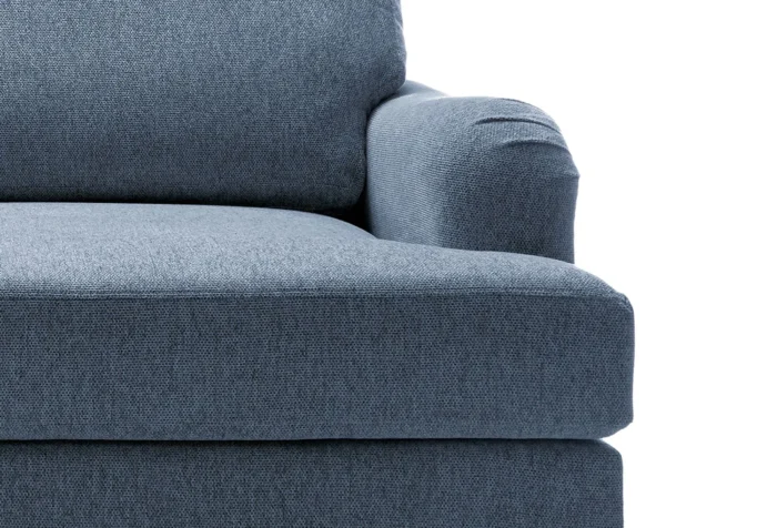 Harper Chenille 2 Seater Sofa | Dark Blue - Image 3