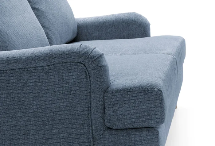 Harper Chenille 2 Seater Sofa | Dark Blue - Image 2