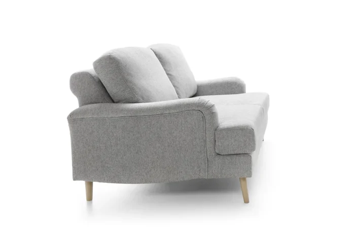 Harper Chenille 2 Seater Sofa | Light Gray - Image 9