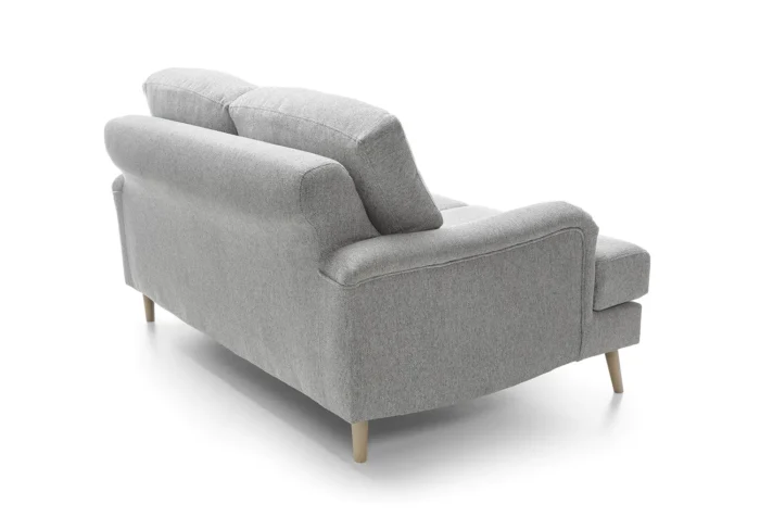 Harper Chenille 2 Seater Sofa | Light Gray - Image 8