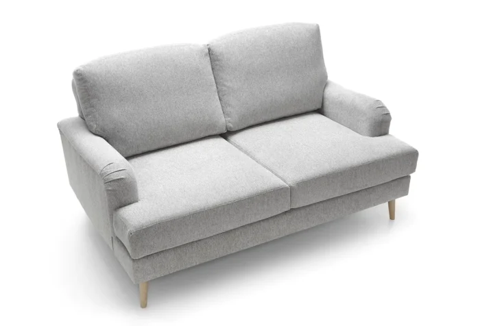 Harper Chenille 2 Seater Sofa | Light Gray - Image 6