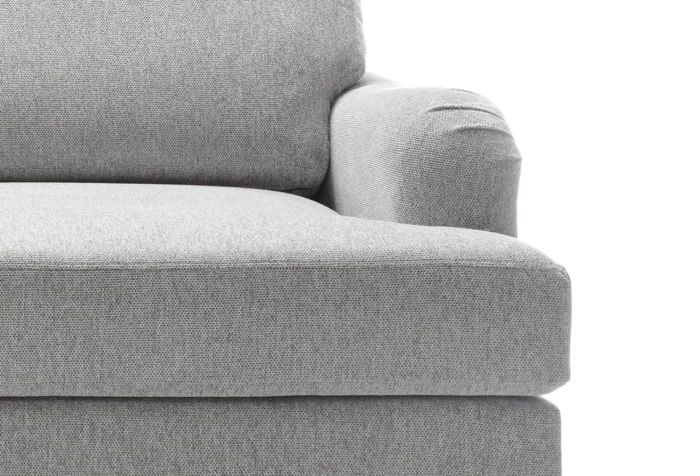 Harper Chenille 2 Seater Sofa | Light Gray - Image 3