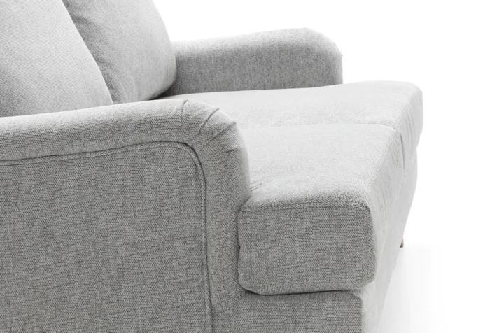 Harper Chenille 2 Seater Sofa | Light Gray - Image 2