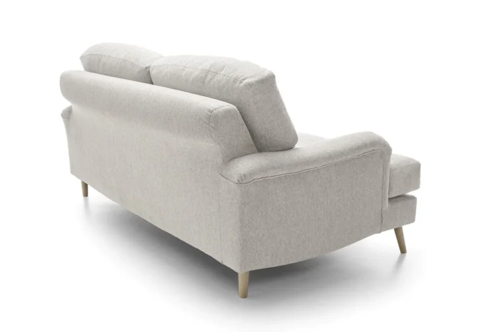Harper Chenille 3 Seater Sofa | Cream - Image 5