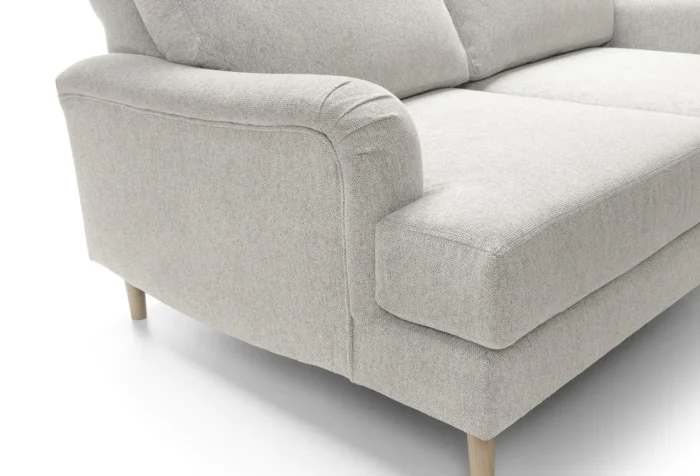 Harper Chenille 3 Seater Sofa | Cream - Image 2