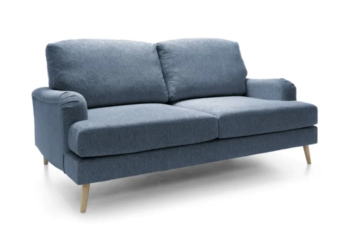 Harper Chenille 3 Seater Sofa | Dark Blue - Image 8