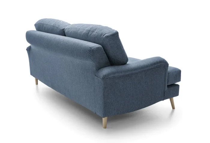 Harper Chenille 3 Seater Sofa | Dark Blue - Image 6