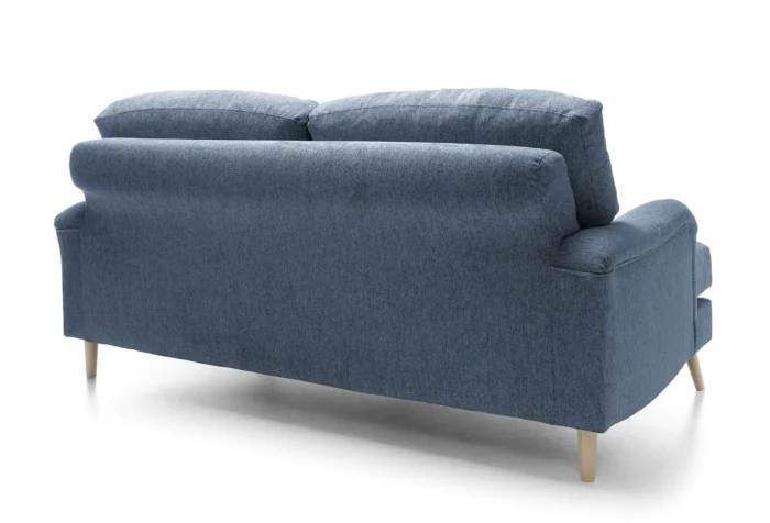 Harper Chenille 3 Seater Sofa | Dark Blue - Image 5
