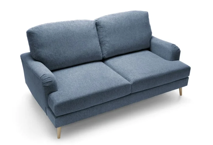 Harper Chenille 3 Seater Sofa | Dark Blue - Image 4