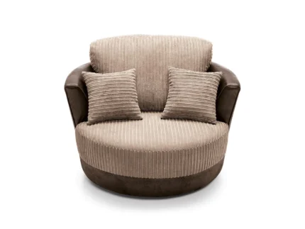 Samson Swivel Chair| Brown