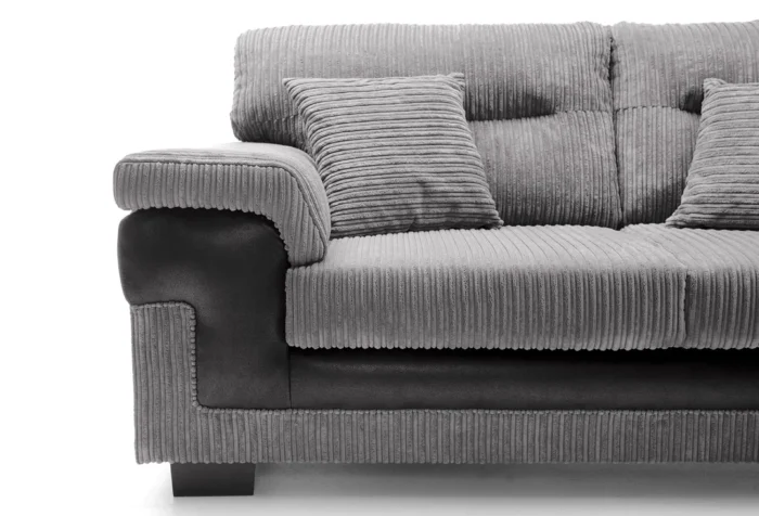 Samson 3 Seater Sofa | Black - Image 4