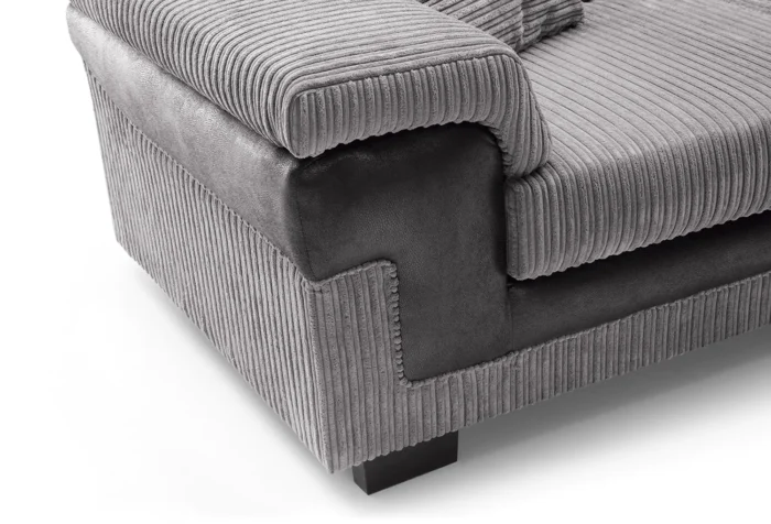 Samson 3 Seater Sofa | Black - Image 3
