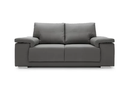 Texas 2 Seater Leather Sofa | Dark Gray