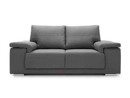 Texas 2 Seater Leather Sofa | Dark Gray