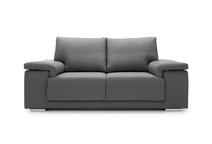 Texas 2 Seater Leather Sofa | Dark Gray
