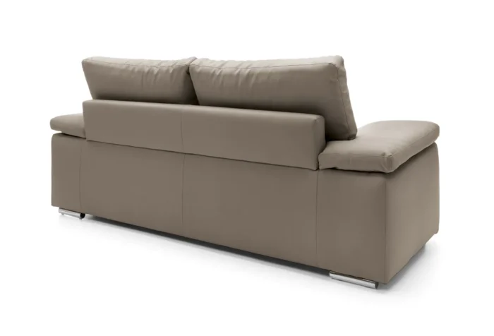 Texas 2 Seater Leather Sofa | Taupe - Image 5