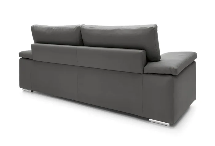 Texas 3 Seater Leather Sofa  | Dark Gray - Image 6