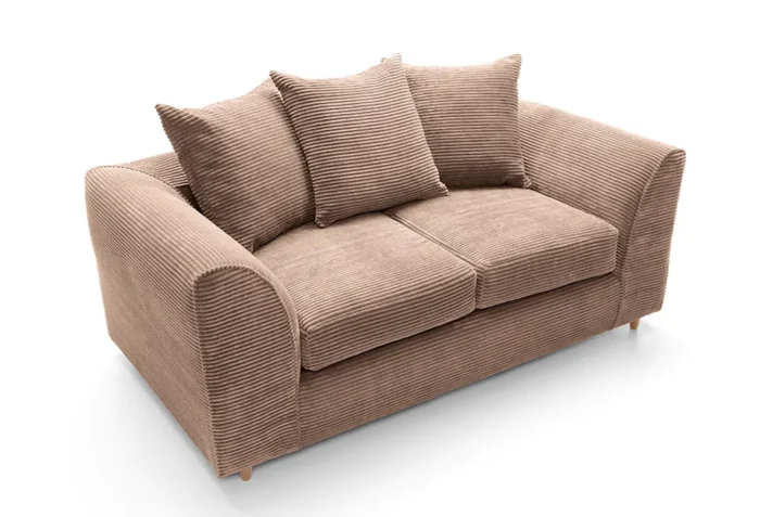 Jumbo Cord 2 Seater Sofa | Brown - Image 7