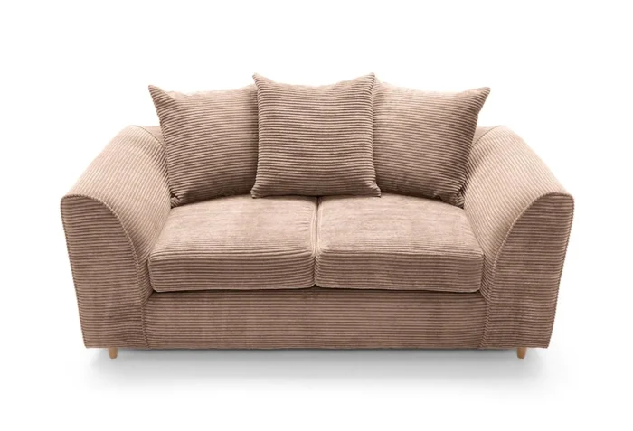 Jumbo Cord 2 Seater Sofa | Brown - Image 6