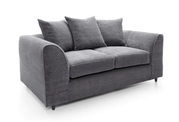 Jumbo Cord 2 Seater Sofa | Grey - Image 9