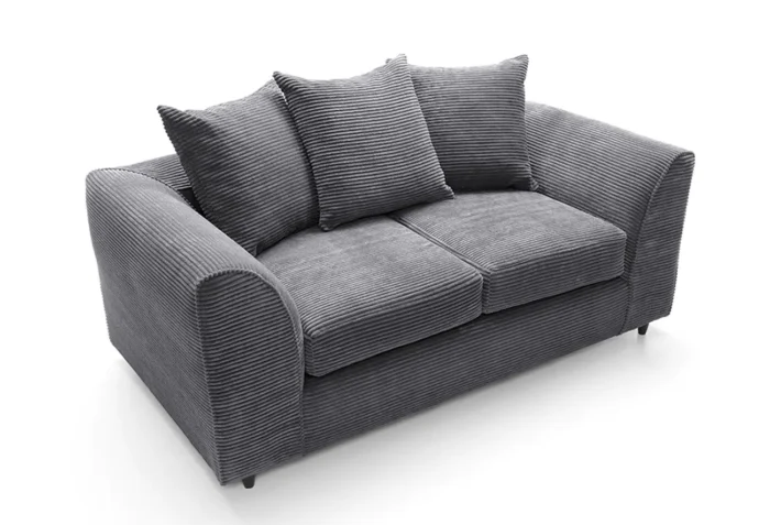 Jumbo Cord 2 Seater Sofa | Grey - Image 7