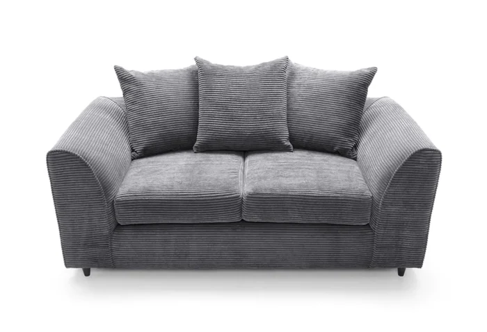 Jumbo Cord 2 Seater Sofa | Grey - Image 6