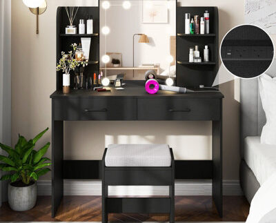 Costway Modern Vanity Desk Set Dressing Table