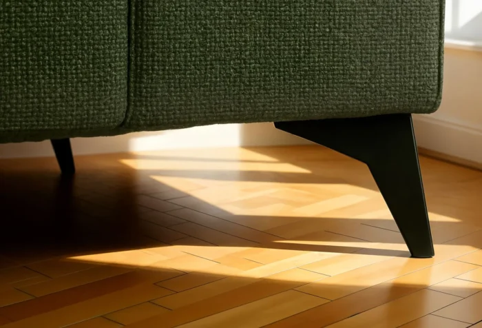 Venice Basket Weave Corner Sofa | Forest Green - Image 5