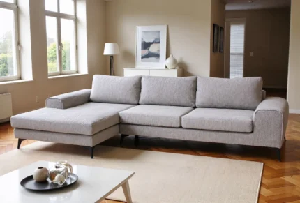 Venice Basket Weave Corner Sofa | Forest Green