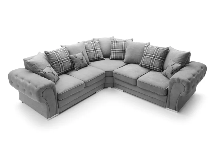 VERONA CHENILLE CORNER SOFA - Image 8