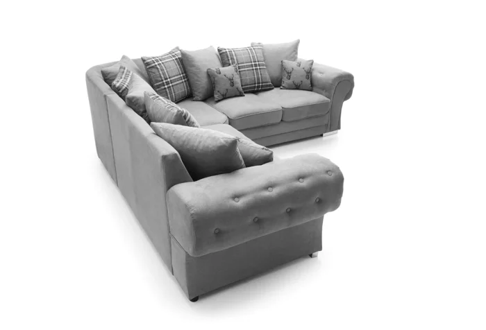 VERONA CHENILLE CORNER SOFA - Image 6