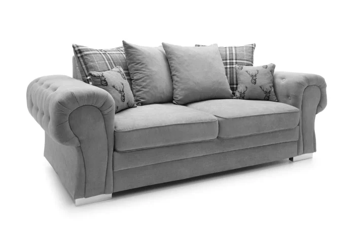 VERONA CHENILLE 3 SEATER SOFA - Image 8