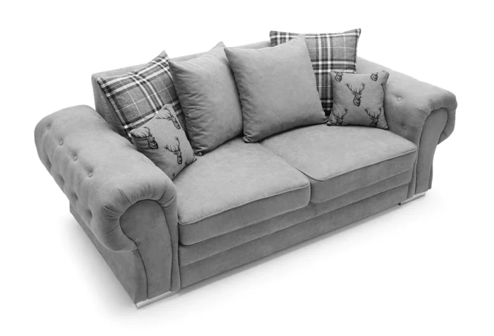 VERONA CHENILLE 3 SEATER SOFA - Image 6